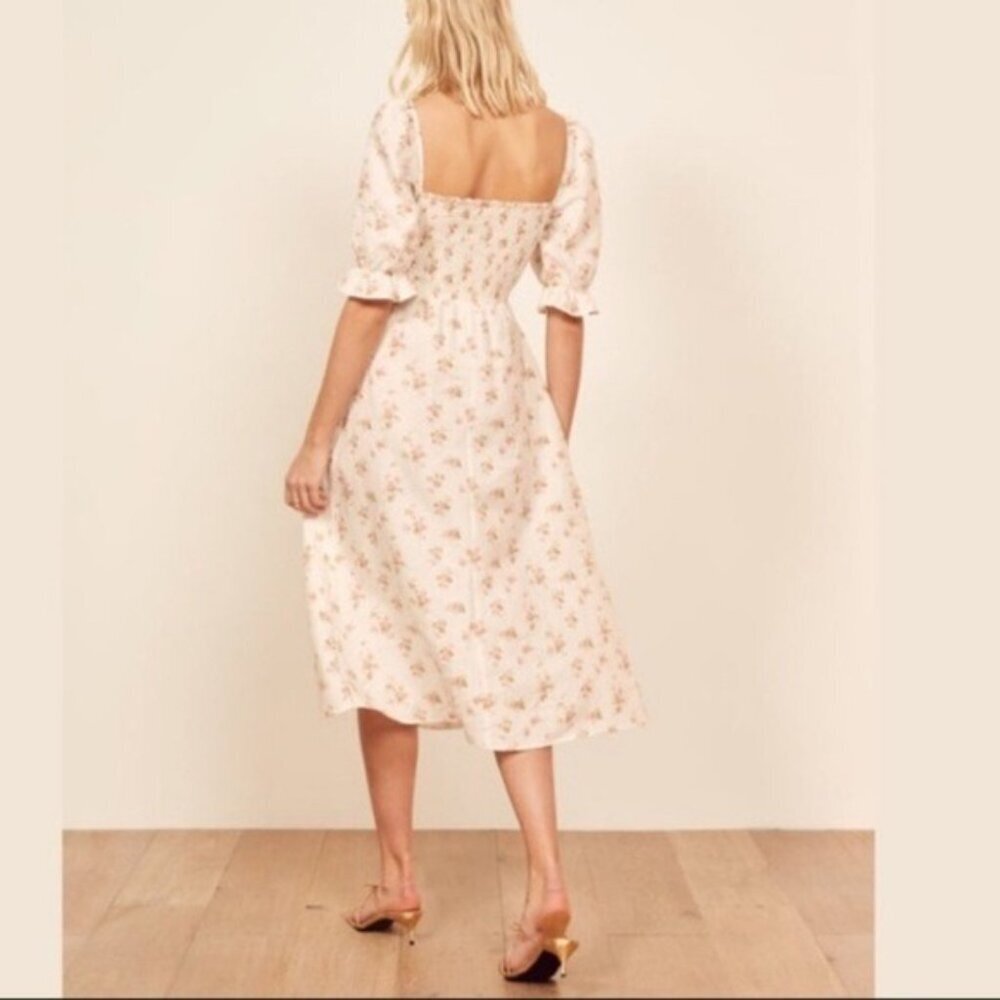 NEW Reformation Marabella Midi Dress in Veronica Print $248 - Picture 2 of 13
